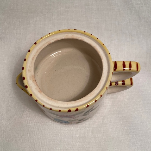 Vintage Stacking Cream and Sugar with Floral Pattern - Picture 3 of 9